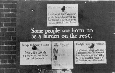 Un cartel apoyando los movimientos eugenésicos. (Imagen: Wikimedia Commons)